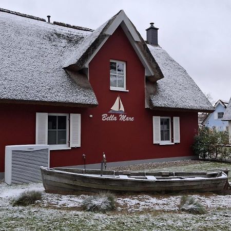 Modernes Reetdach-Ostseeferienhaus Bella Mare, Insel Usedom Mit Sauna, Kamin & Sonnenterrasse Zirchow المظهر الخارجي الصورة
